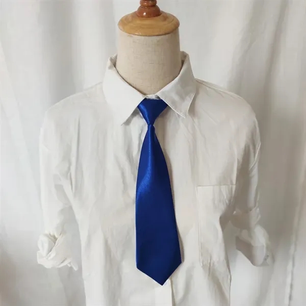 2.76 x 11.02 inches Kid's Solid Color Neck Tie - 2.76 x 11.02 inches Kid's Solid Color Neck Tie - Image 3 of 10