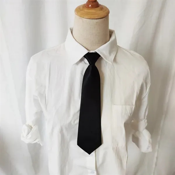 2.76 x 11.02 inches Kid's Solid Color Neck Tie - 2.76 x 11.02 inches Kid's Solid Color Neck Tie - Image 4 of 10