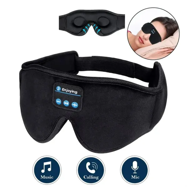 Bluetooth Wireless 3D Eye Mask Sleep Headphone - Bluetooth Wireless 3D Eye Mask Sleep Headphone - Image 0 of 4