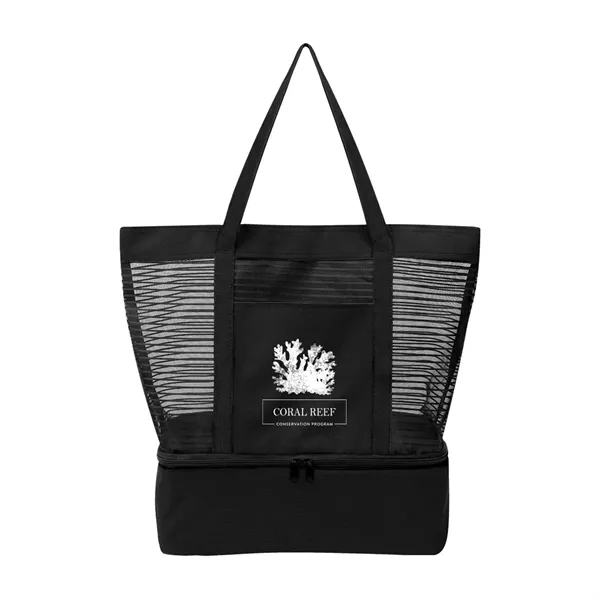 Marley rPET Mesh Tote Bag With Cooler - Marley rPET Mesh Tote Bag With Cooler - Image 2 of 9