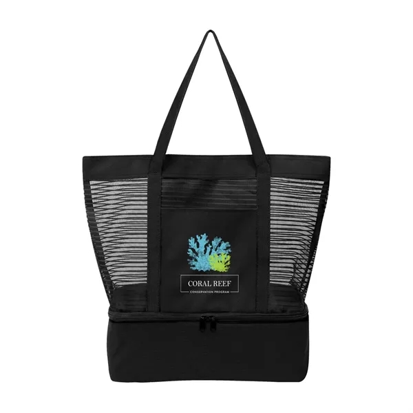 Marley rPET Mesh Tote Bag With Cooler - Marley rPET Mesh Tote Bag With Cooler - Image 4 of 9