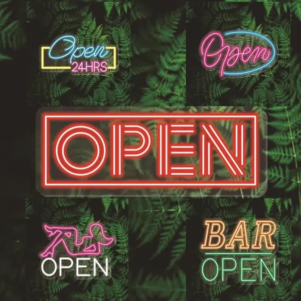 Customized Neon Led OPEN Sign Decorative lights - Customized Neon Led OPEN Sign Decorative lights - Image 1 of 3