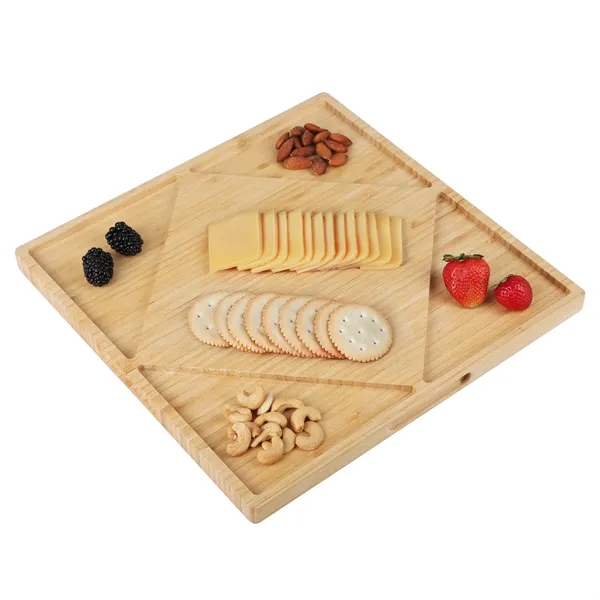 Bamboo Charcuterie Platter & Cutting Board - Bamboo Charcuterie Platter & Cutting Board - Image 4 of 5