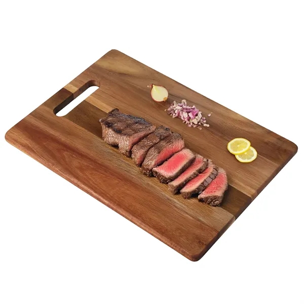 Acacia Cutting Board with Handle - Acacia Cutting Board with Handle - Image 2 of 3