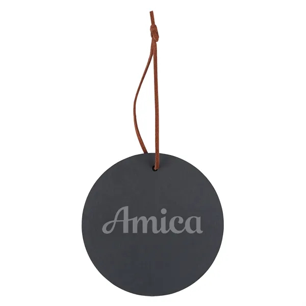 4" Slate Round Ornament - 4" Slate Round Ornament - Image 0 of 1