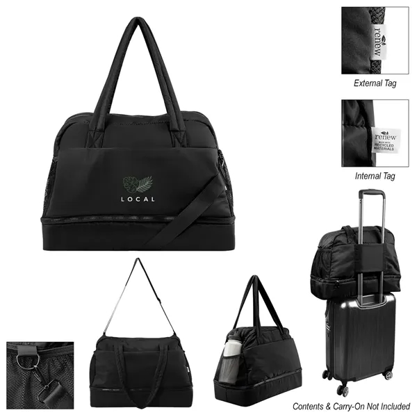 Custom Kyle rPET Duffel Bag With Drop Bottom