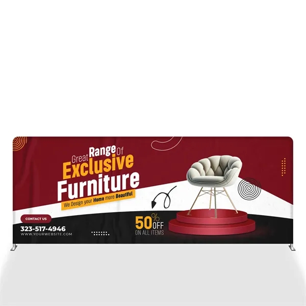 20' STRAIGHT TENSION FABRIC DISPLAY - 20' STRAIGHT TENSION FABRIC DISPLAY - Image 2 of 7
