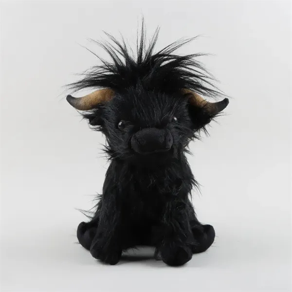 Highland Cow Brown Stuffed Animal Toy - Highland Cow Brown Stuffed Animal Toy - Image 3 of 4