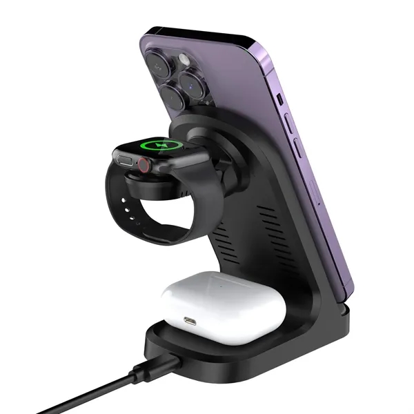 3-in-1 Fast Charging Wireless Charger - 3-in-1 Fast Charging Wireless Charger - Image 1 of 11
