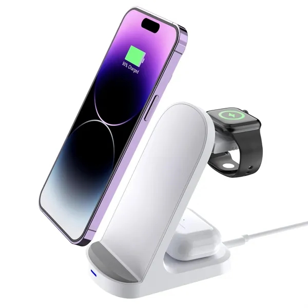 3-in-1 Fast Charging Wireless Charger - 3-in-1 Fast Charging Wireless Charger - Image 8 of 11