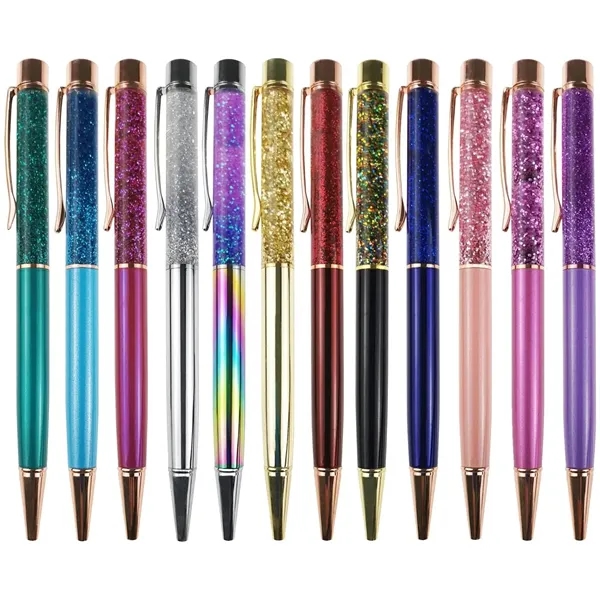 Glitter Ballpoint Metal Pen - Glitter Ballpoint Metal Pen - Image 1 of 2