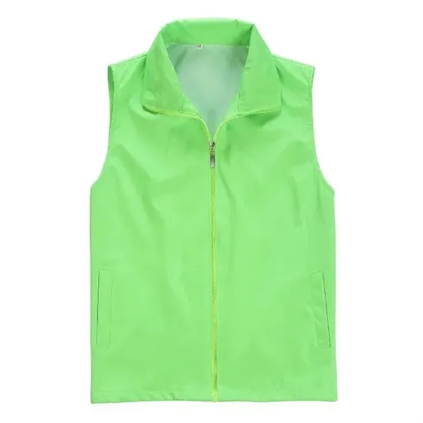 Work Uniform Volunteer Vest with Zipper - Work Uniform Volunteer Vest with Zipper - Image 5 of 12