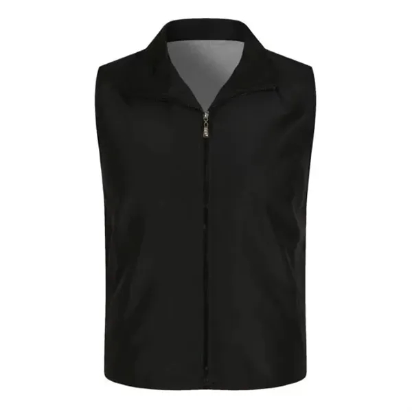 Work Uniform Volunteer Vest with Zipper - Work Uniform Volunteer Vest with Zipper - Image 6 of 12