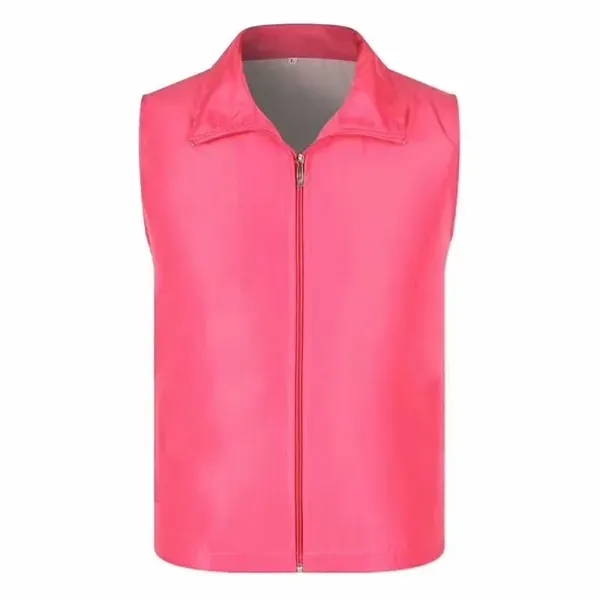 Work Uniform Volunteer Vest with Zipper - Work Uniform Volunteer Vest with Zipper - Image 11 of 12