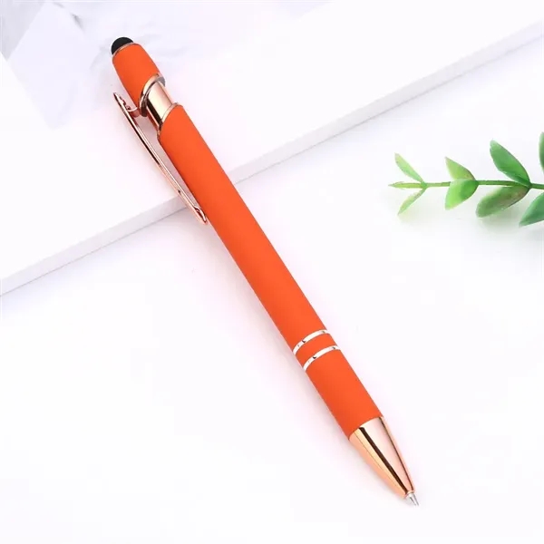 Ellipse Rose Gold Pen with Stylus - Ellipse Rose Gold Pen with Stylus - Image 3 of 10