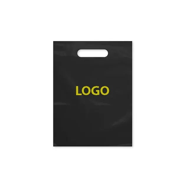 Die Cut Plastic Shopper Bag 12"W x 16"H - Die Cut Plastic Shopper Bag 12"W x 16"H - Image 1 of 1