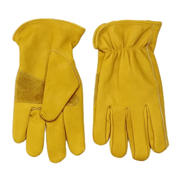 Leather Outdoor Work Gloves - Heat Resistant and Insulated - Leather Outdoor Work Gloves - Heat Resistant and Insulated - Image 1 of 5