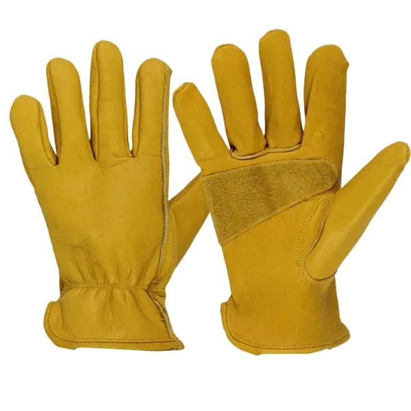 Leather Outdoor Work Gloves - Heat Resistant and Insulated - Leather Outdoor Work Gloves - Heat Resistant and Insulated - Image 4 of 5