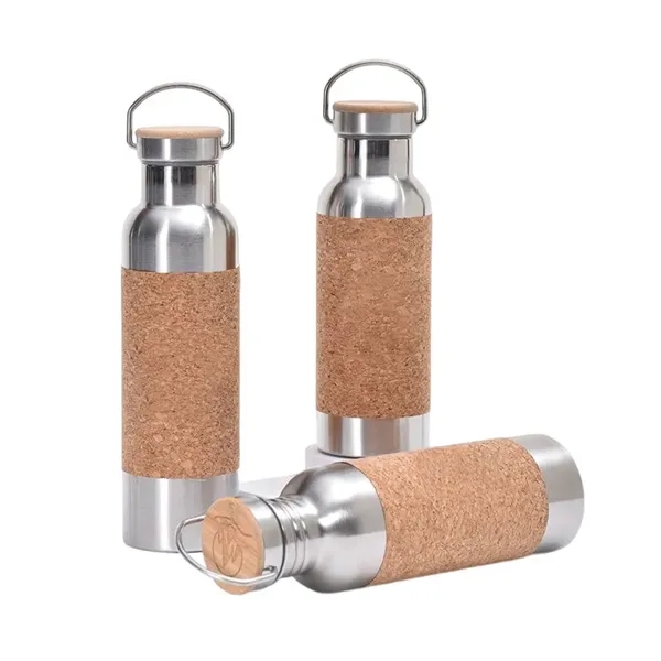 Cork Vacuum Insulated Water Bottle - Cork Vacuum Insulated Water Bottle - Image 1 of 2