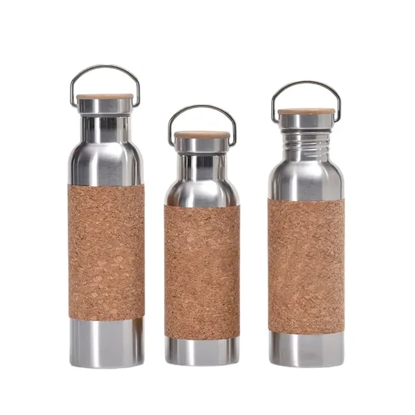 Cork Vacuum Insulated Water Bottle - Cork Vacuum Insulated Water Bottle - Image 2 of 2