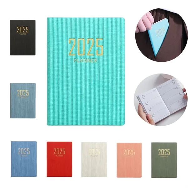 2025 Mini Portable Agenda Book Diary Daily Pocket Planner - 2025 Mini Portable Agenda Book Diary Daily Pocket Planner - Image 0 of 7