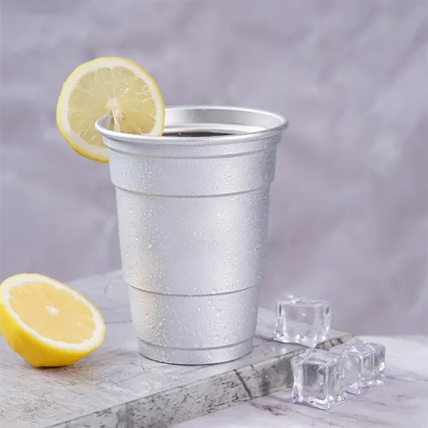 16oz. Recyclable Aluminum Beer Cups for Parties and Outdoors - 16oz. Recyclable Aluminum Beer Cups for Parties and Outdoors - Image 3 of 3
