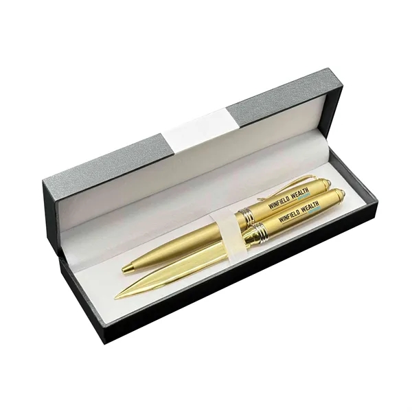 Deluxe Double Achilles Pen Set with Letter Opener - Deluxe Double Achilles Pen Set with Letter Opener - Image 1 of 10
