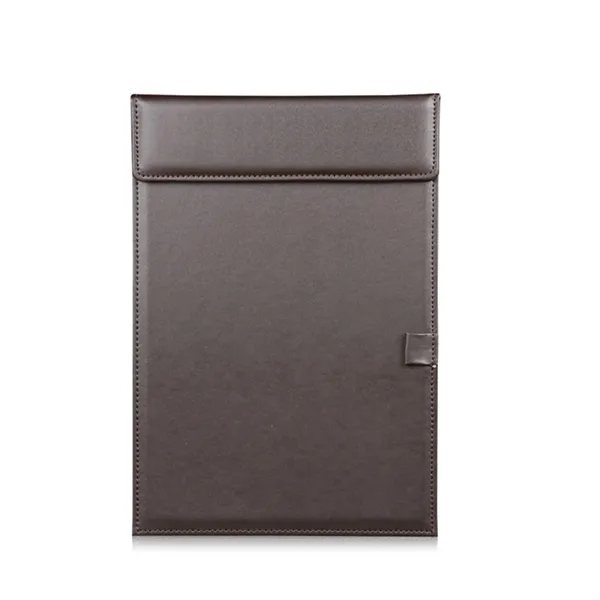 A4 PU Leather Magnetic Clipboard w/Clip and Pen Loop - A4 PU Leather Magnetic Clipboard w/Clip and Pen Loop - Image 4 of 5