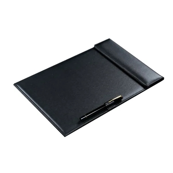 A4 PU Leather Magnetic Clipboard w/Clip and Pen Loop - A4 PU Leather Magnetic Clipboard w/Clip and Pen Loop - Image 2 of 5