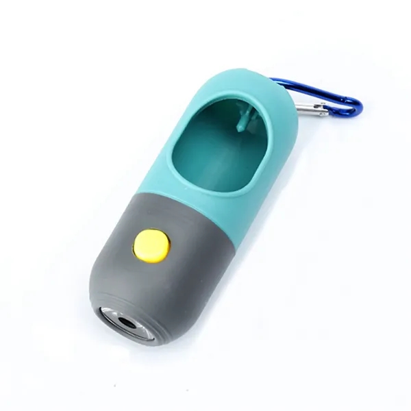 1.7"x4.3" Poop Bag Dispenser With LED Flashlight - 1.7"x4.3" Poop Bag Dispenser With LED Flashlight - Image 1 of 6