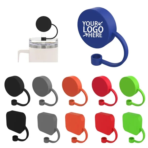 Custom Logo Silicone Straw Cap Promotional Gifts - Custom Logo Silicone Straw Cap Promotional Gifts - Image 0 of 1