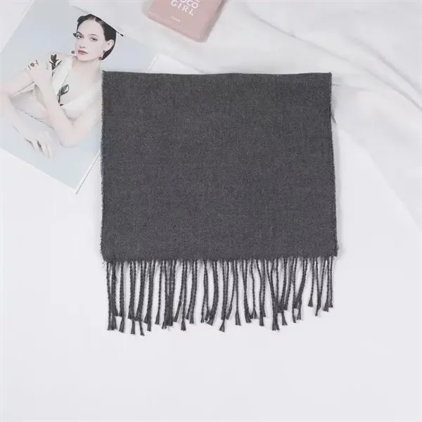 Classic Cashmere Winter Scarf - Classic Cashmere Winter Scarf - Image 2 of 10