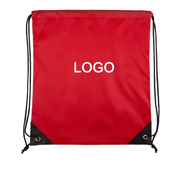 210D Polyester Drawstring Backpacks - 210D Polyester Drawstring Backpacks - Image 1 of 3