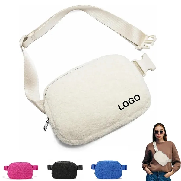 Sherpa Fleece Belt Bag - Sherpa Fleece Belt Bag - Image 0 of 4
