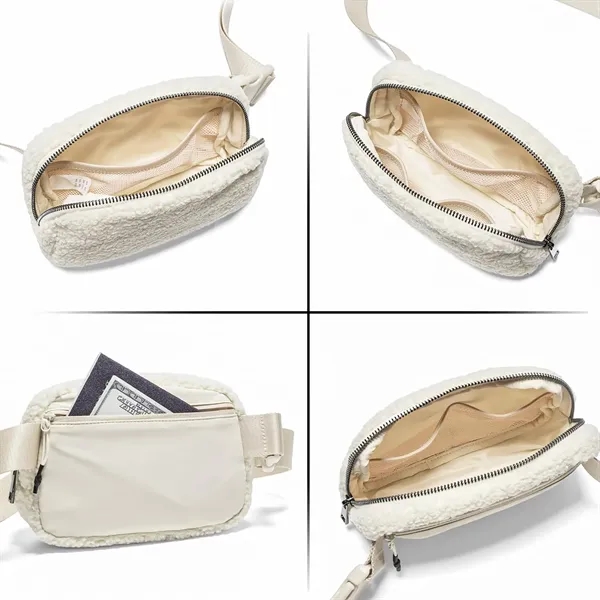 Sherpa Fleece Belt Bag - Sherpa Fleece Belt Bag - Image 2 of 4