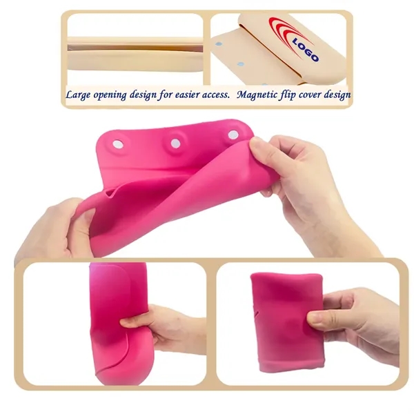Silicone Makeup Brush Bag Cosmetics Holder - Silicone Makeup Brush Bag Cosmetics Holder - Image 1 of 6