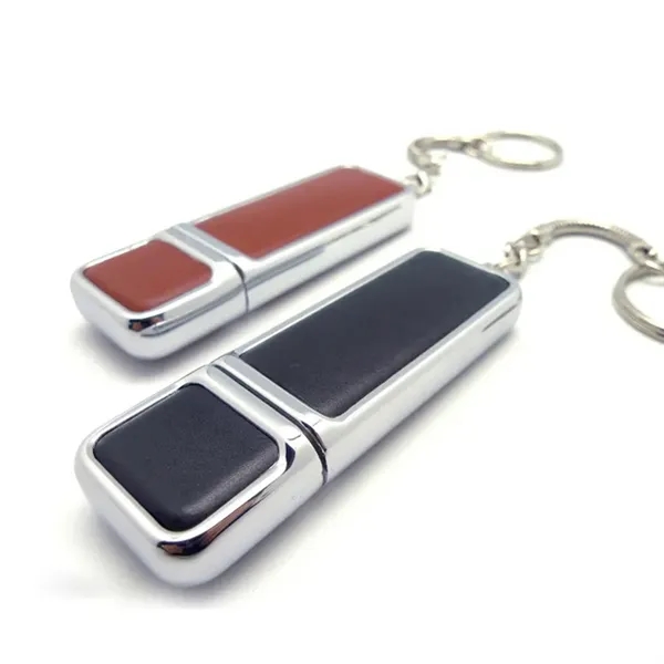 64 GB Striking Leather USB Drive - 64 GB Striking Leather USB Drive - Image 2 of 4