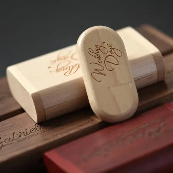 16 GB USB Flash Drives with Finely Wooden Gift Box - 16 GB USB Flash Drives with Finely Wooden Gift Box - Image 2 of 7