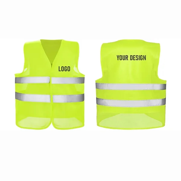 Safety Vests High Visibility Reflective  Mesh Construction - Safety Vests High Visibility Reflective  Mesh Construction - Image 0 of 6