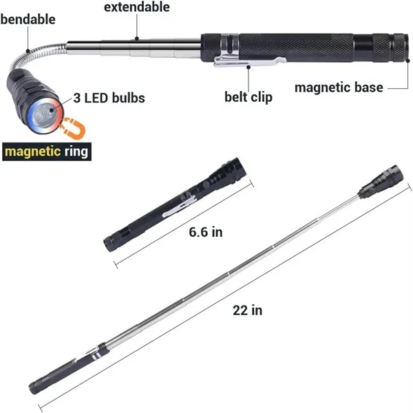 LED Magnetic Pickup Tool - LED Magnetic Pickup Tool - Image 1 of 6