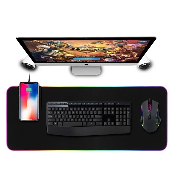 RGB Mouse Pad with Wireless Charging - RGB Mouse Pad with Wireless Charging - Image 1 of 4