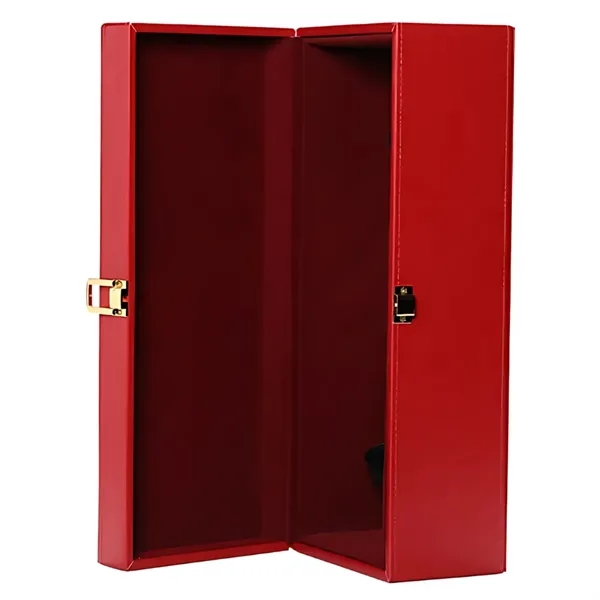 1-Bottle Premium PU Leather Wine Gift Box - 1-Bottle Premium PU Leather Wine Gift Box - Image 3 of 7