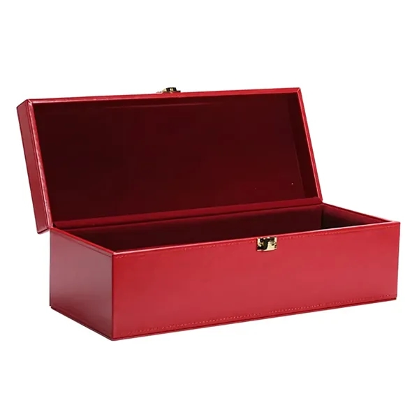 1-Bottle Premium PU Leather Wine Gift Box - 1-Bottle Premium PU Leather Wine Gift Box - Image 4 of 7