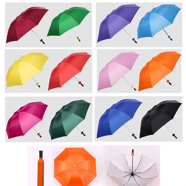 Wine Bottle-Shaped Umbrella Folding Bottle - Wine Bottle-Shaped Umbrella Folding Bottle - Image 1 of 2