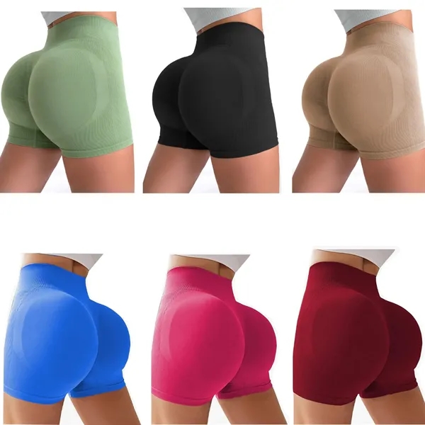 Women'S Seamless Workout Shorts - Women'S Seamless Workout Shorts - Image 1 of 2