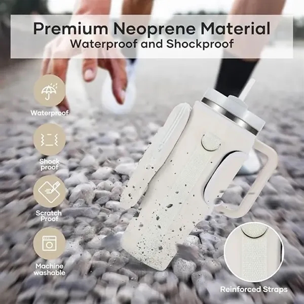 Water Bottle Tote Bag With Pocket - Water Bottle Tote Bag With Pocket - Image 2 of 5