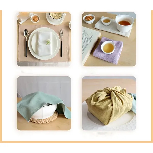 Square Hotel Napkin Cloth Plain Tea Towels - Square Hotel Napkin Cloth Plain Tea Towels - Image 13 of 16