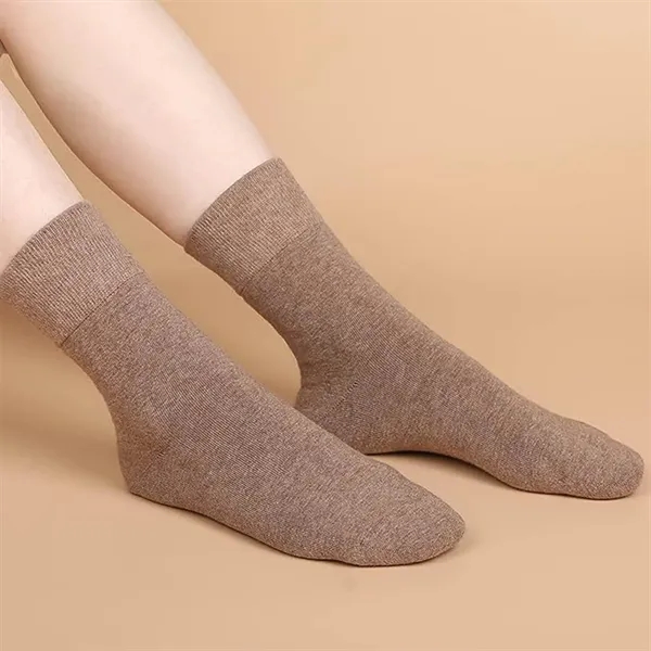 Cotton Blend , Seamless Comfort Socks, Soft Casual Wear - Cotton Blend , Seamless Comfort Socks, Soft Casual Wear - Image 3 of 4