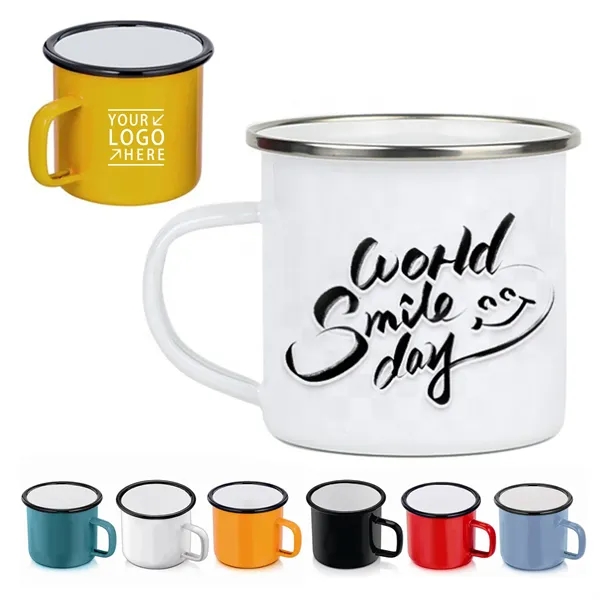 12oz Enamel Portable Campfire Camp Mug - 12oz Enamel Portable Campfire Camp Mug - Image 0 of 1