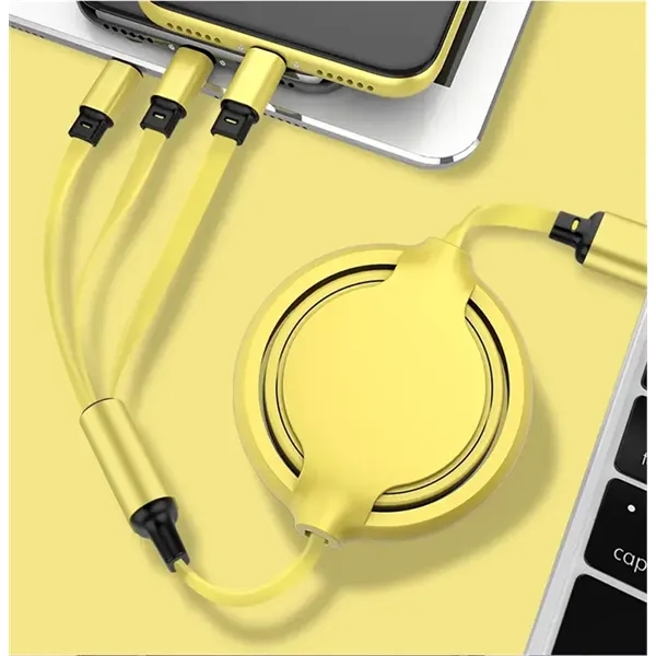 Retractable 3 in 1 Multiple Charging Cord Holiday Travel - Retractable 3 in 1 Multiple Charging Cord Holiday Travel - Image 5 of 9